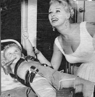 Sabrina visits a polio victim 1959