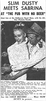 Sabrina and Slim Dusty 1959