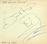 Sabrina autographed caricature 1966