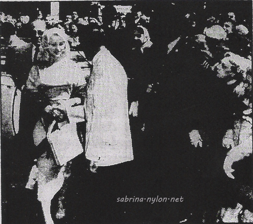 Sabrina arrives in Eastbourne 1958