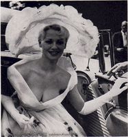 Sabrina at the Ascot races 1957