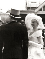 Sabrina at Ascot races 1957