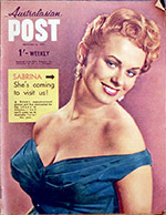 Sabrina Australasian Post, 6 Feb 1958
