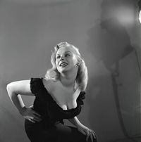 Sabrina (Norma Sykes) in black in 1955