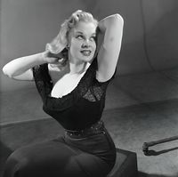 Sabrina (Norma Sykes) in black in 1955