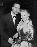 Sabrina with Carlo Giusdini, 1 March 1956