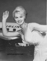 Sabrina in Idlewild Airport New York 3 Sept 1960