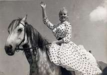 Sabrina on a horse