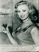 Sabrina at Marylebone studios, 8 Jan 1955