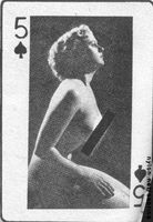 Sabrina's infamous 5 of spades nudie card