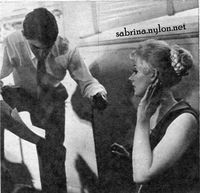 Sabrina and Australian reporter 1959