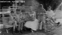 Sabrina visits polio victims - Margaret Reid Hospital 1959