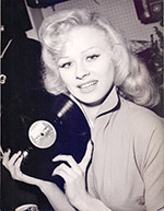 Sabrina and her vinyl record