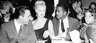 Sabrina, Lee Gordon, Sammy Davis Jr circa 1962
