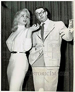 Sabrina and Steve Allen cutout 1958
