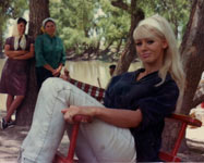 Sabrina on the set of Tarzan 1967