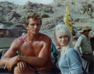 Sabrina on the set of Tarzan 1967