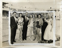 Sabrina judges the 1956 Miss Great Britain beauty competition