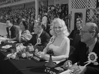 Sabrina judges the 1956 Miss Great Britain beauty competition