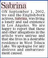 Mail on Sunday's apology