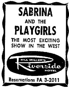 Sabrina and the Playgirls ad