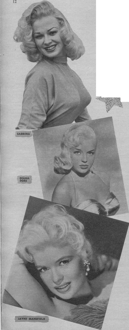 Sabrina, Diana Dors, Jayne Mansfield