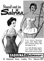 Sabrine swimwear ad