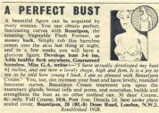 Ad for 'A Perfect Bust'
